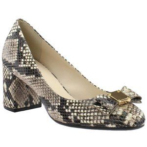 Cole Haan Tali Bow Snake Pumps Size 8